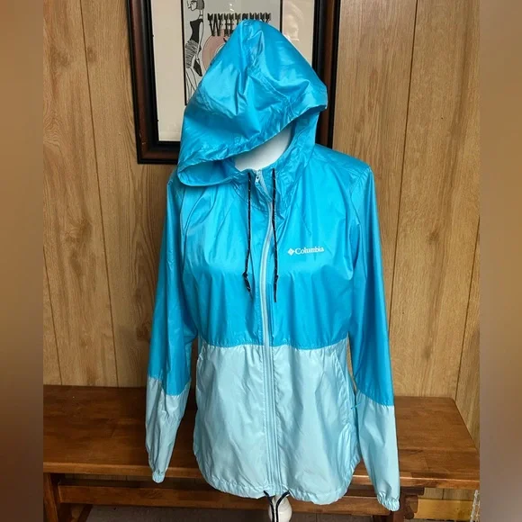 Columbia Women’s Blue Flash Forward Water-Resistant Windbreaker Size M - Picture 2 of 11
